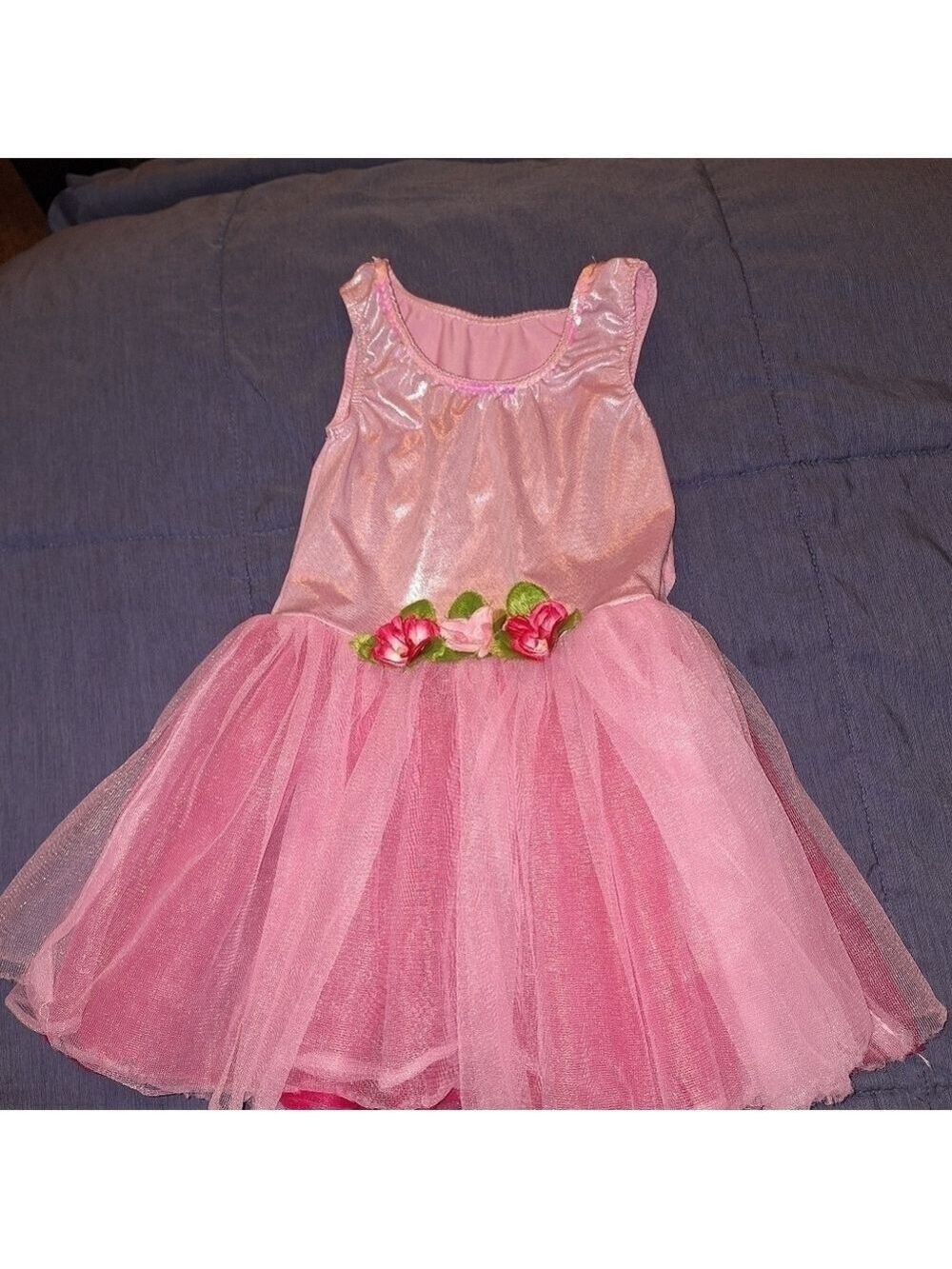 Girls Pink Sparkle Dress Small
